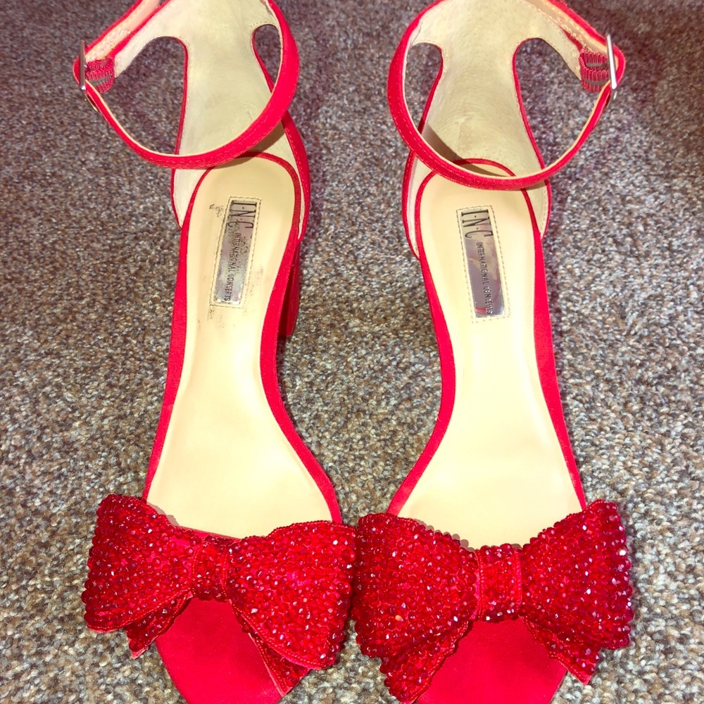 Red homecoming/prom shoes